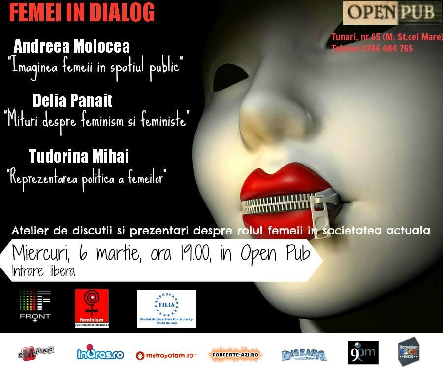 open pub femei in dialog martie